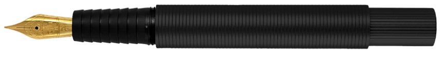 Otto Hutt Design D08 PVD Black Fountain Pen ~~~.